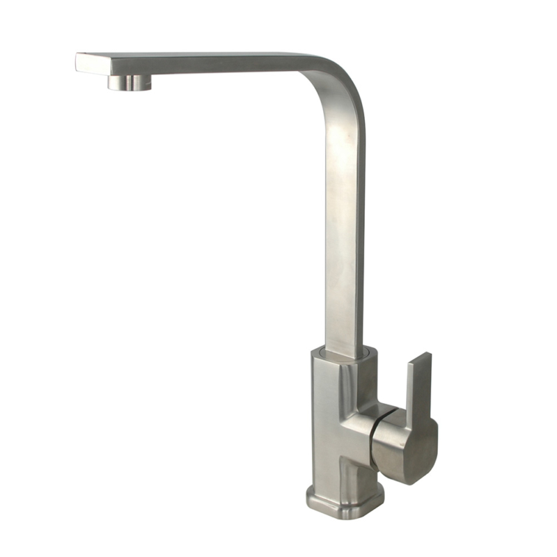 Parma stainless steel square kitchen faucet