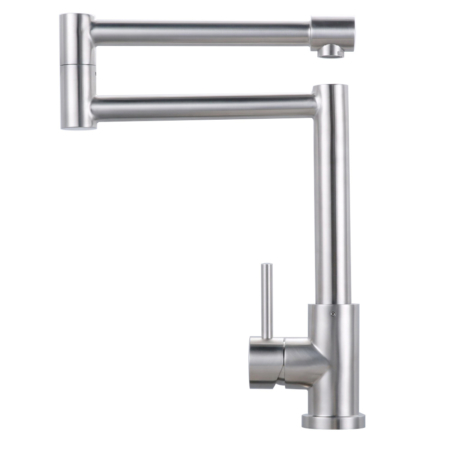 stainless steel articulating kitchen faucet