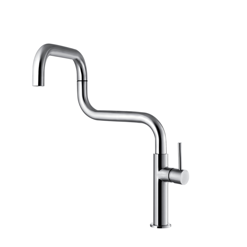 stainless steel folding kitchen tap