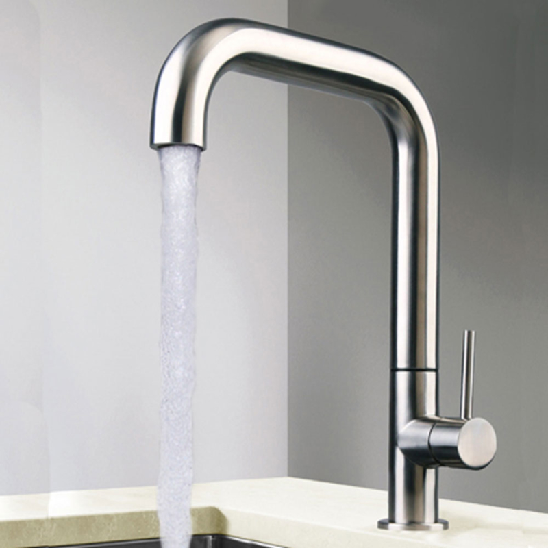 stainless steel Italian kitchen tap