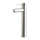 Brushed Stainless steel tall vessel sink faucet