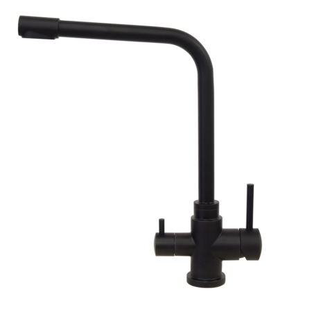 black kitchen water filter faucet