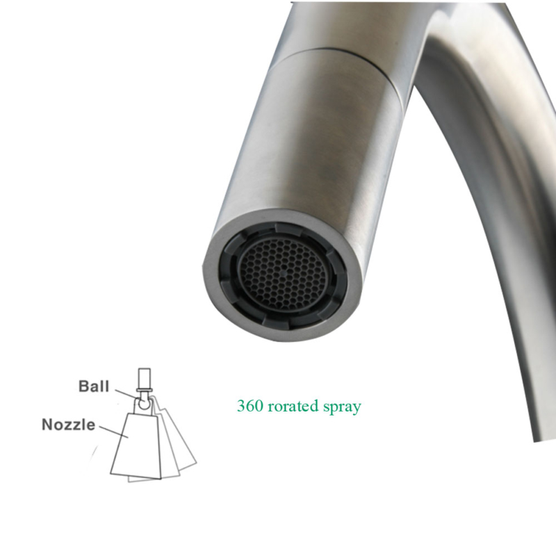 stainless steel mono spray faucet