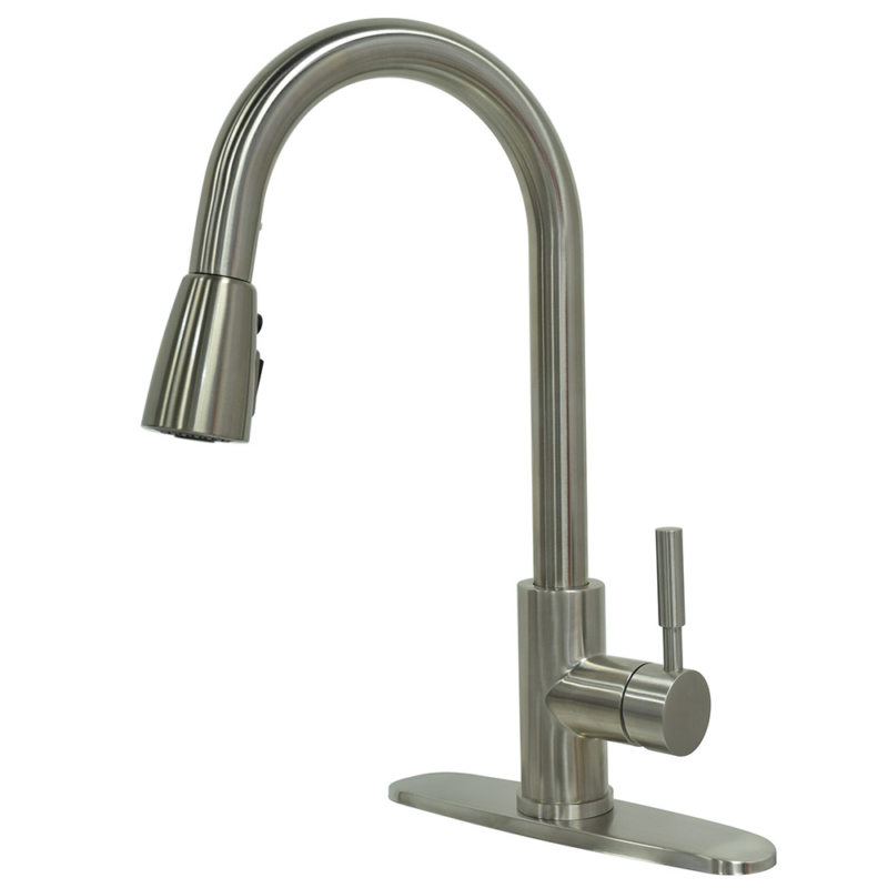 Commercial High Arch Single Handle Kitchen Faucets with Pause Control