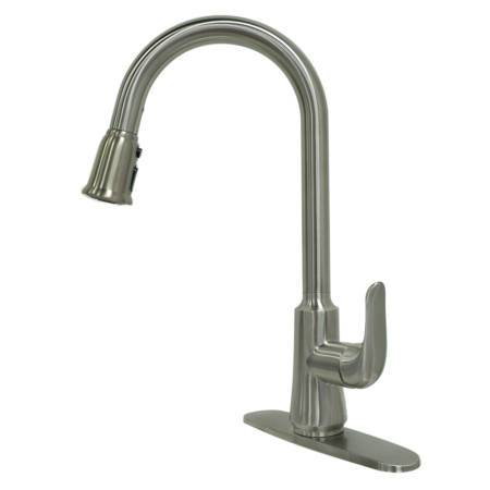 pull down kitchen faucet with Cheap stainless steel pull down kitchen faucet with hole cover plate