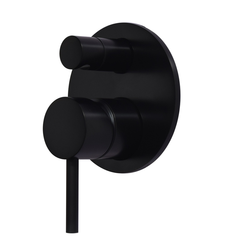 Concealed shower Valve Trim Kit in matte black