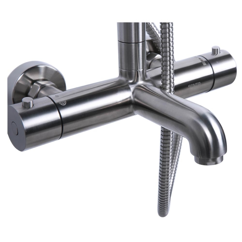 Stainless steel thermostatic faucet