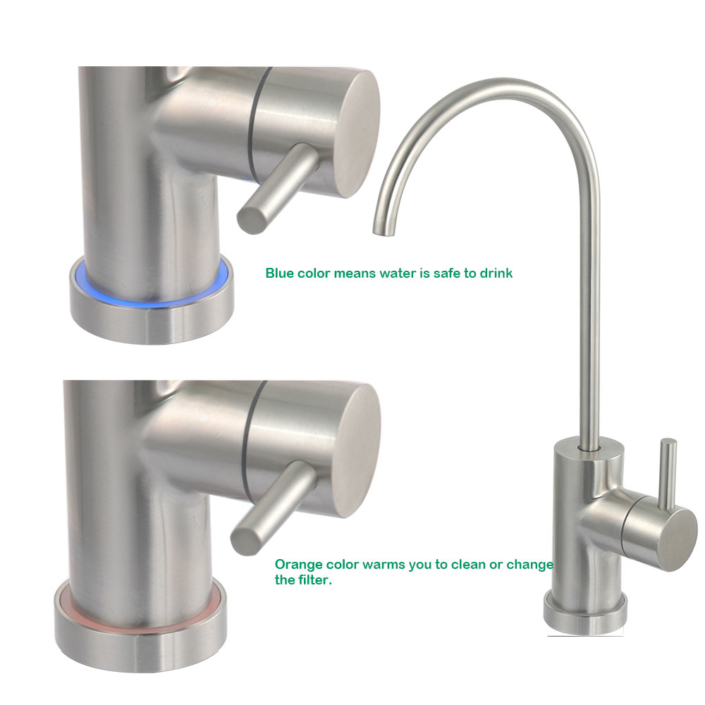 Ro faucet,SUS304 Stainless steel, with LED Light Sento Faucets