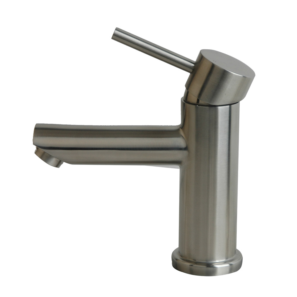 Brushed Stainless steel bathroom faucet