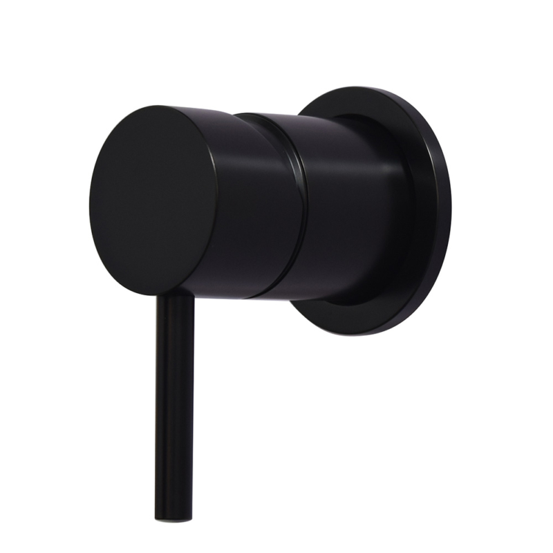 stainless steel 1 way concealed shower valve in matte black