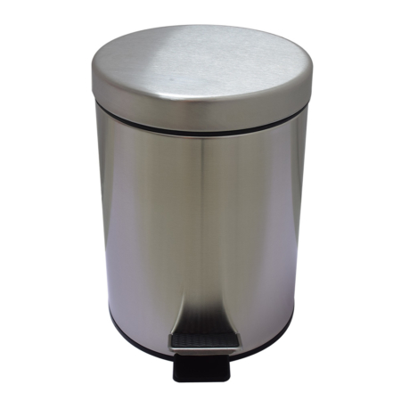 best small brushed stainless steel trash can