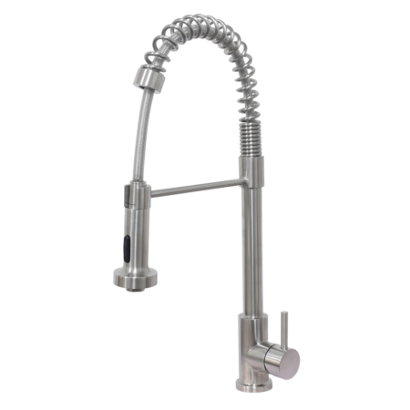 stainless steel commercial kitchen faucet with sprayer