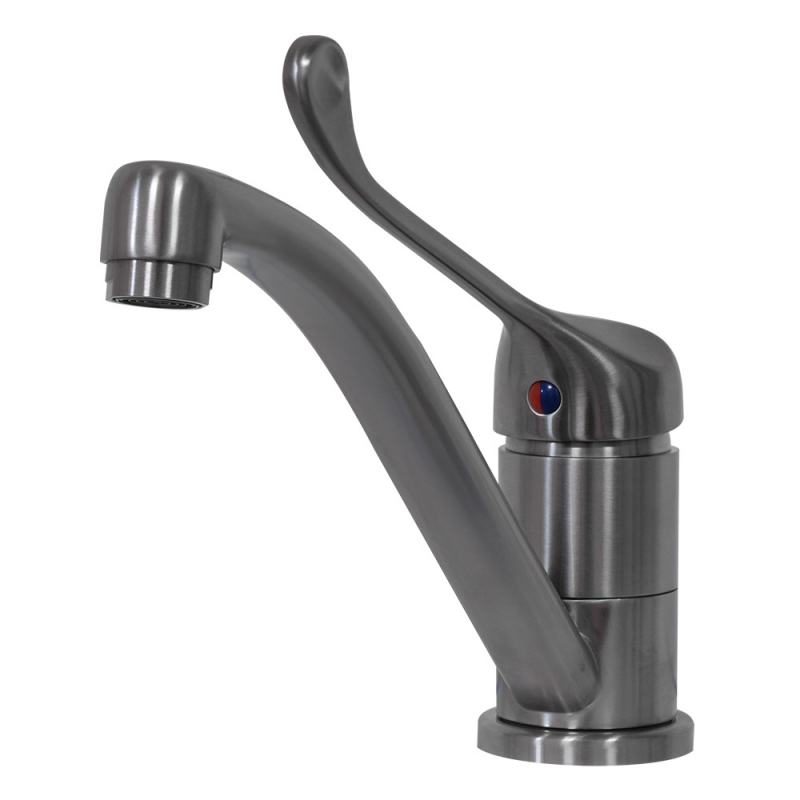 high arc Healthcare Bathroom and Sink Extended Lever Stainless steel Medical faucet