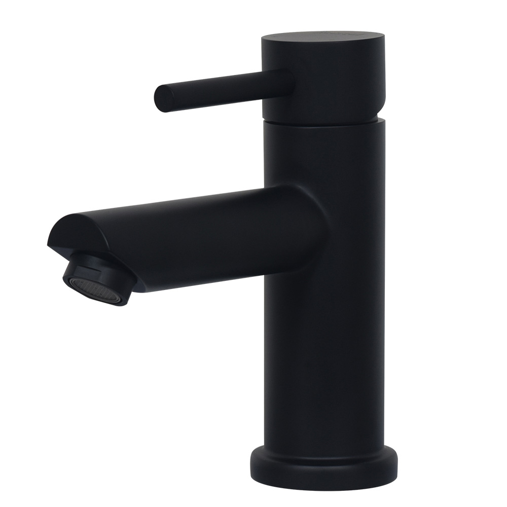 Matte black stainless steel bathroom faucet single hole UPC approved
