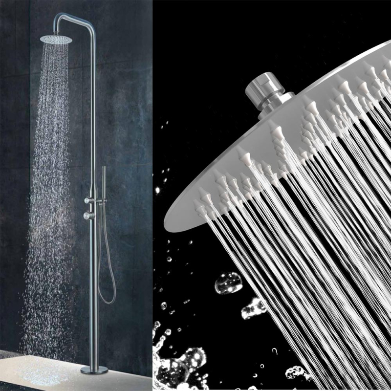 Sento 316 luxury outdoor shower with head shower and hand shower