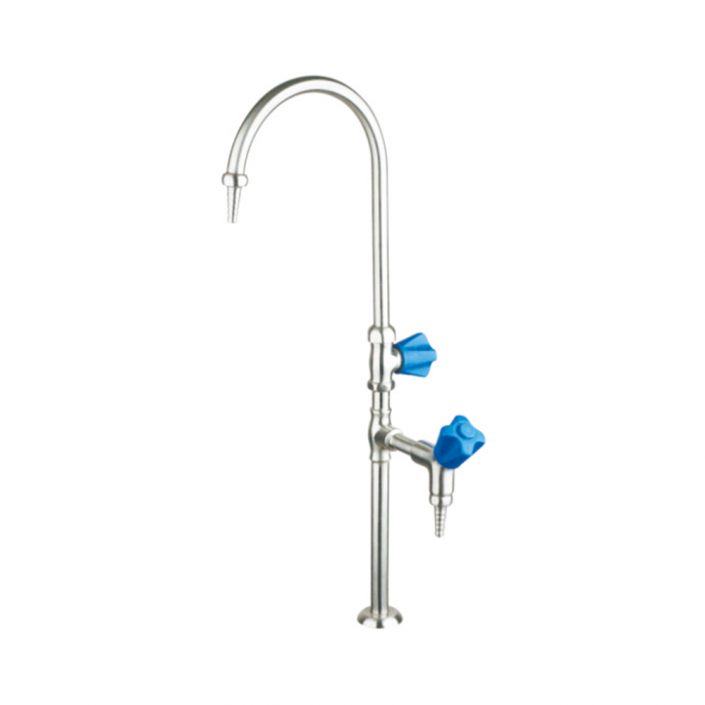 stainless steel deck mount 2 way Laboratory faucet