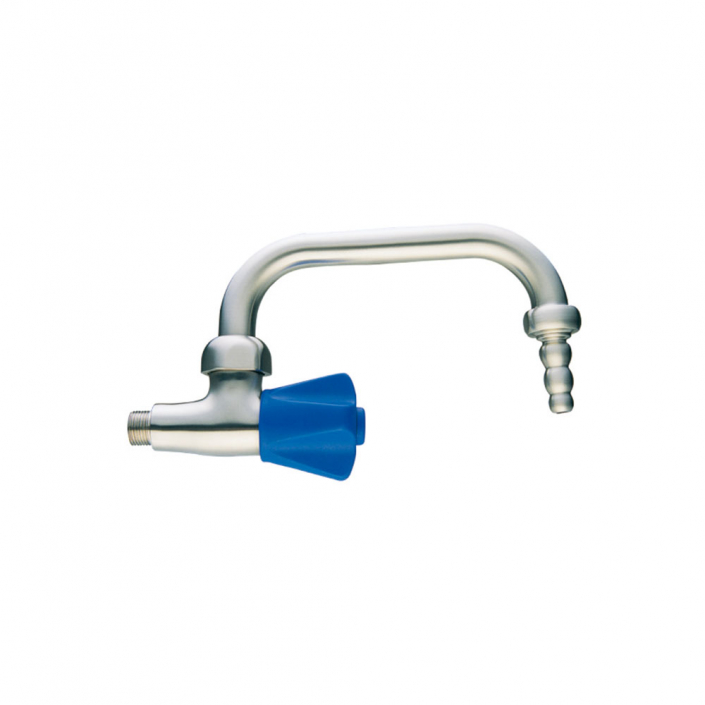 stainless steel wall mount 1 way lab faucet