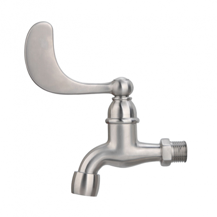 single hole stainless steel wall mounted medical tap