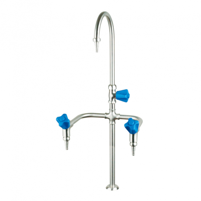 stainless steel deck mount 3 way Lab faucet