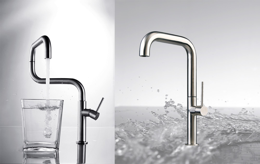 ultra minimal stainless steel bar sink bar faucet