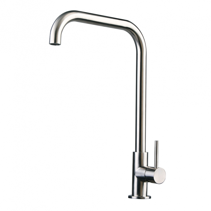 ultra minimal stainless steel bar kitchen faucet