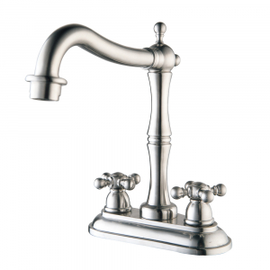 stainless steel Victorian 2 handle centerset kitchen faucet