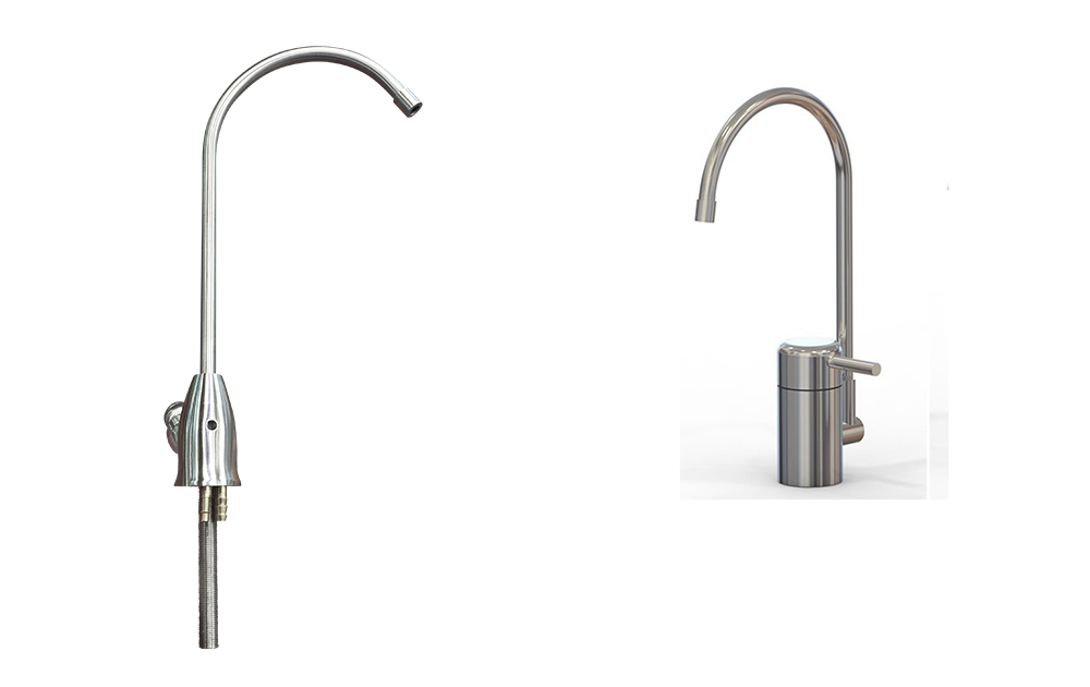 one way stainless steel filtered water faucet with air gap