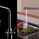 3 way drinking water faucet in solid stainless steel
